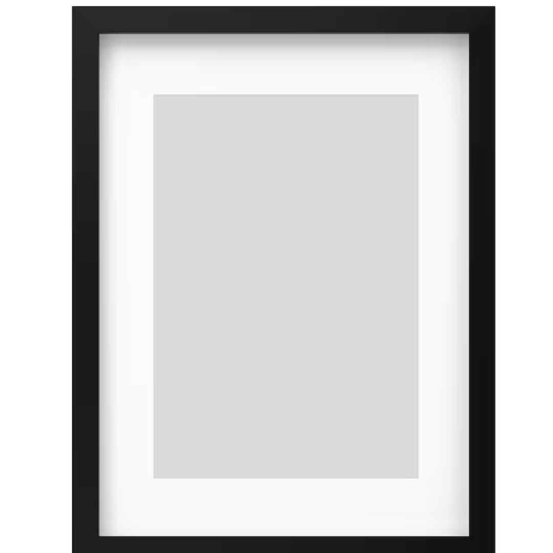 Single Mount Picture Frame Black 5x7 Inch