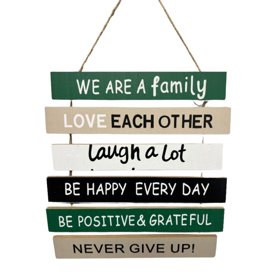 We Are Family Décor Sign