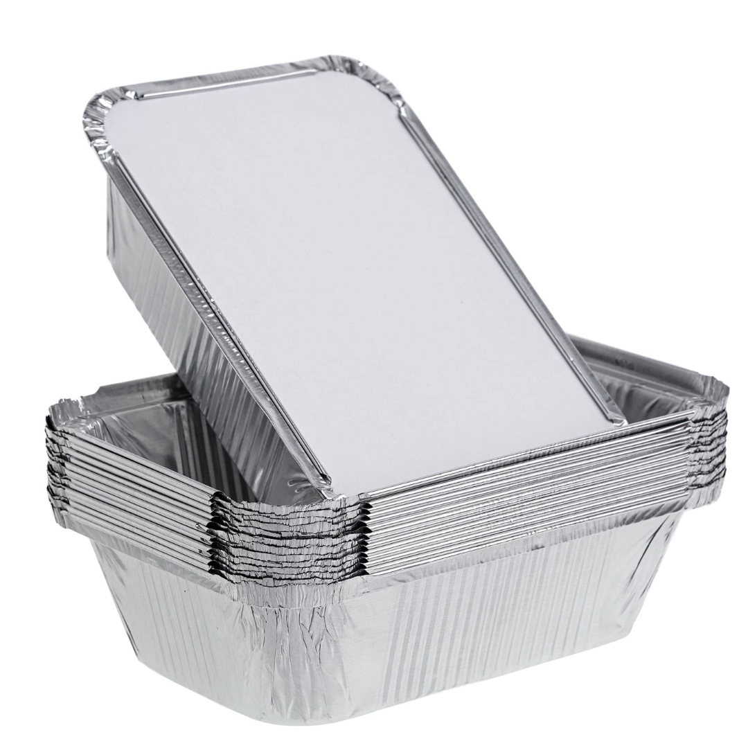 Large Foil Containers & Lids Pack Of 6