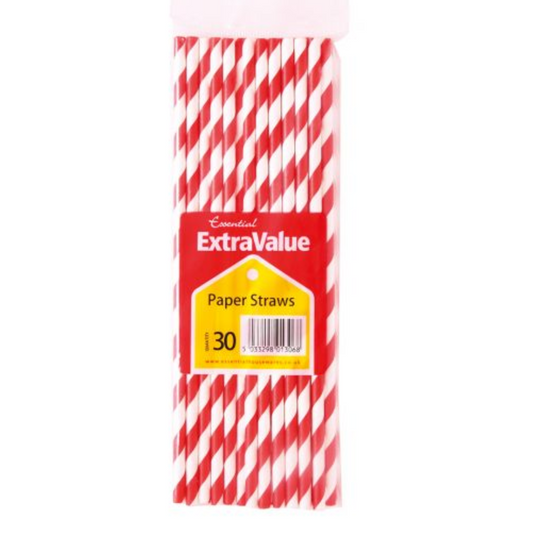 30-Pack Paper Straws