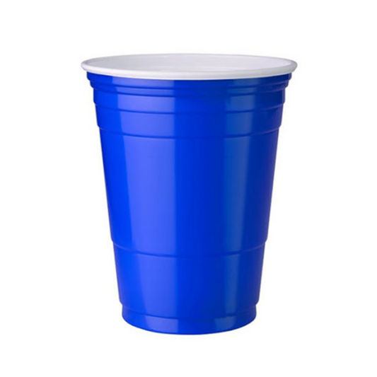 Blue Reusable Party Cups 16oz 6 Pack