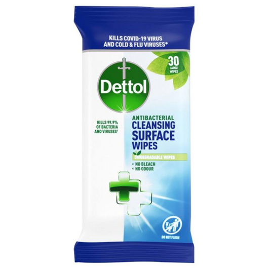 Dettol Surface Wipes 30s