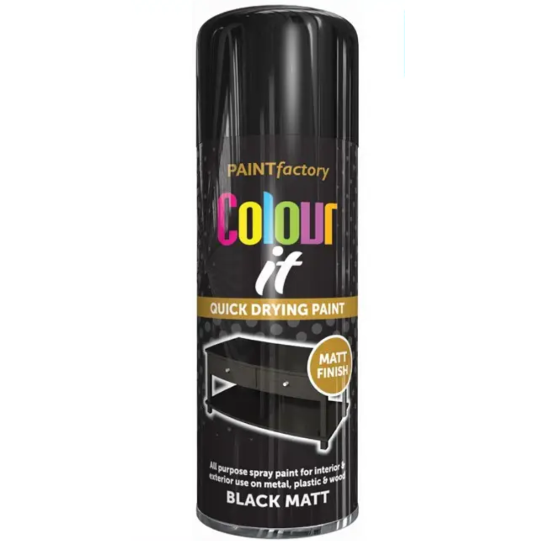 Colour It Black Matt Spray Paint 400ml