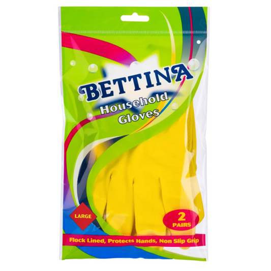 Bettina 2-Piece Household Gloves - Large Size