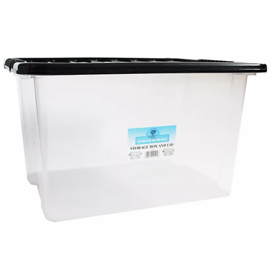 30 Litre Storage Box with Black Lid