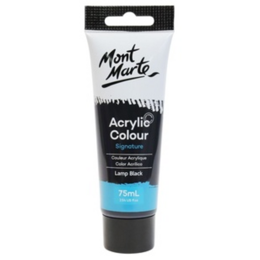 Mont Marte Acrylic Lamp Black 75ml