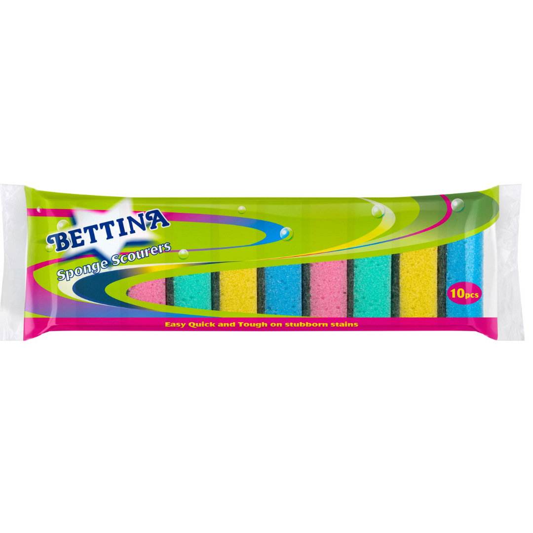 10PC Bettina Sponge Scourers