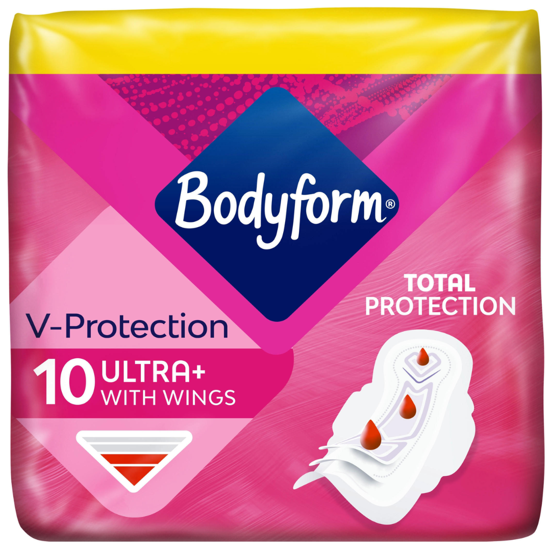 Bodyform Ultra Normal Sanitary Pads with Wings - 10 Pack