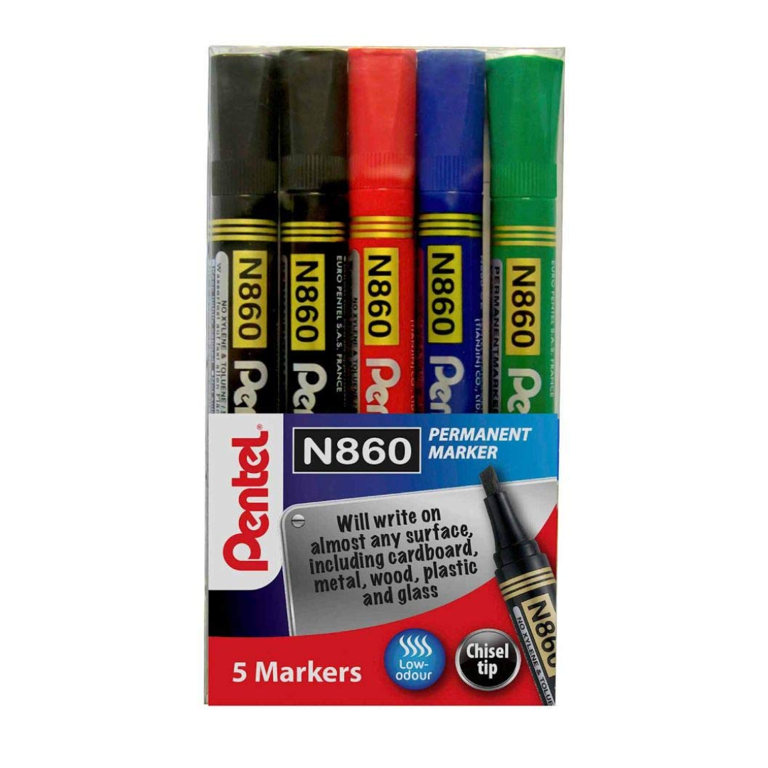 Pentel 6-Pack Assorted Permanent Markers