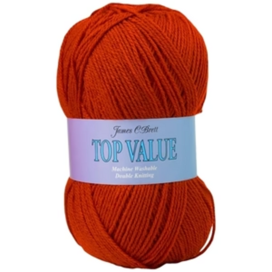 Top Value 100 Grams Double Knitting Yarn 8446 Cherry