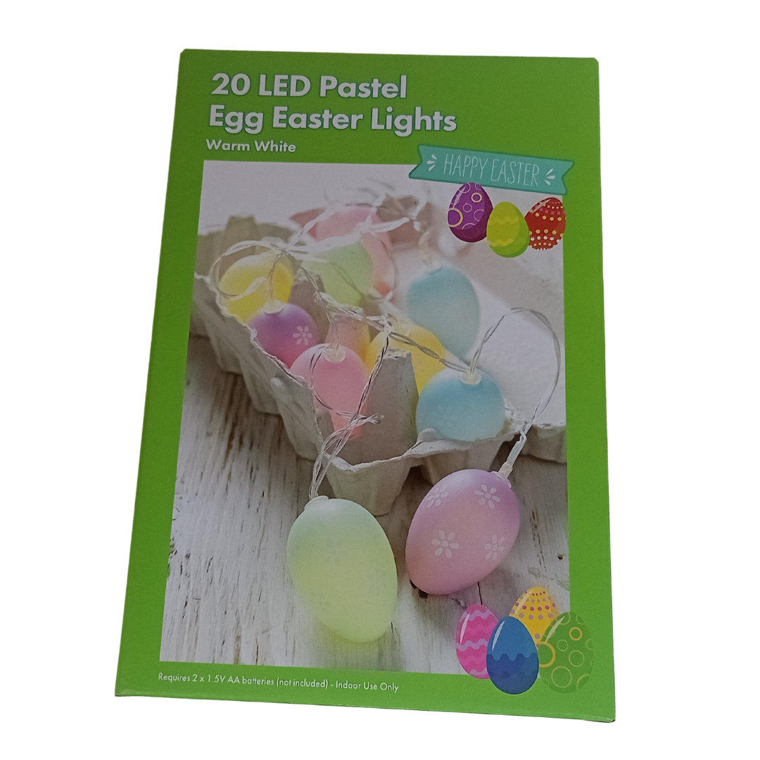 20 LED Pastel Egg Easter Lights