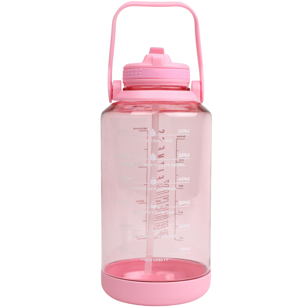 Phoenix Motivational Water Bottle Pink 2L