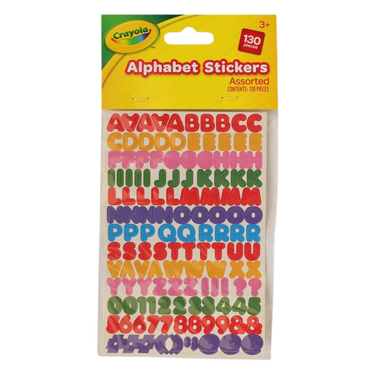 Crayola Alphabet Letter Stickers Assorted