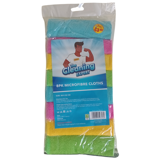 8-Pack Microfiber Cloths