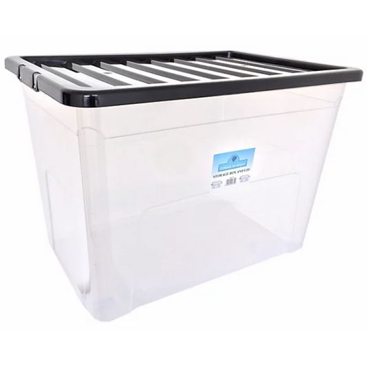 Large Storage Box with Handles & Lid (75L)