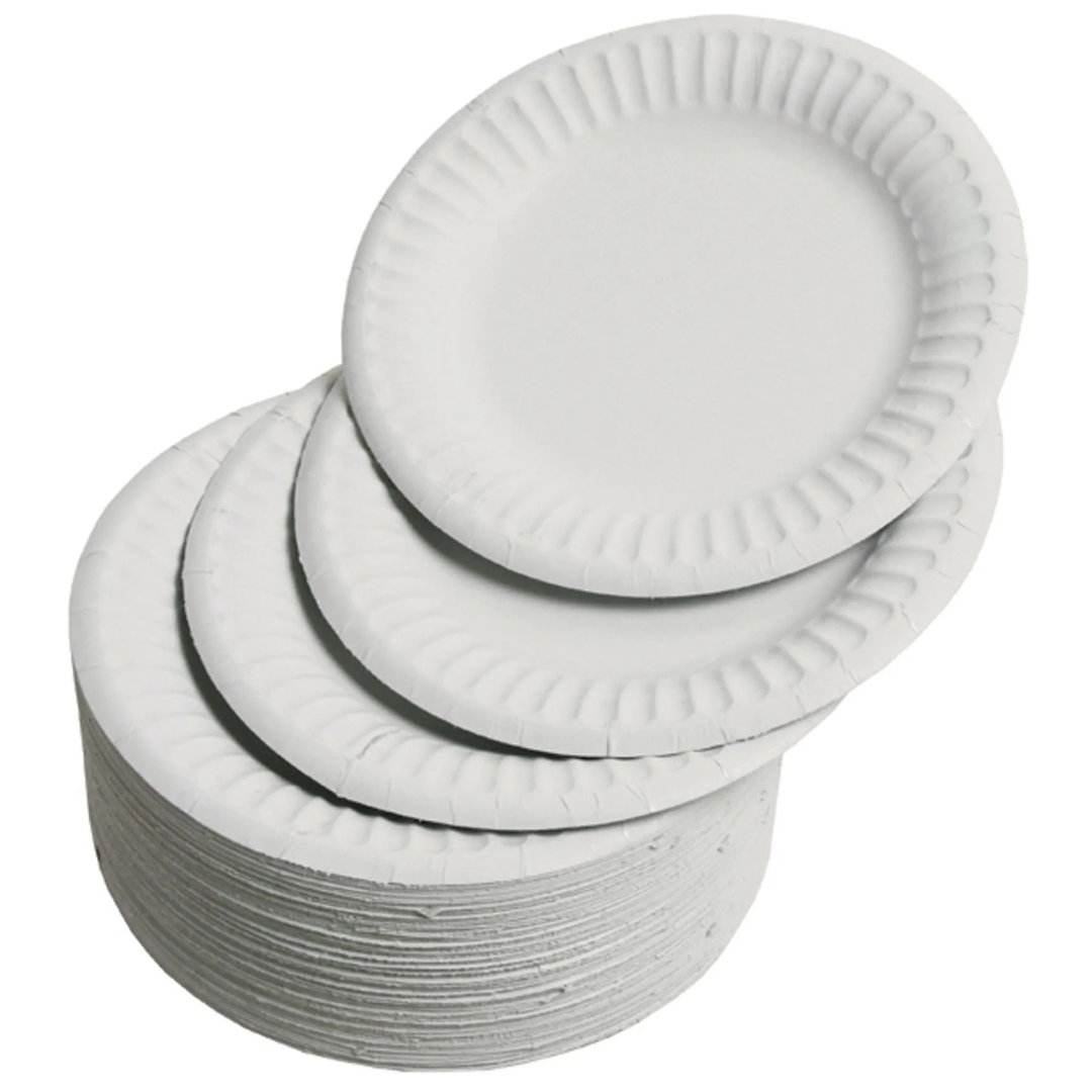 35-Pack Extra Value 18cm White Paper Plates