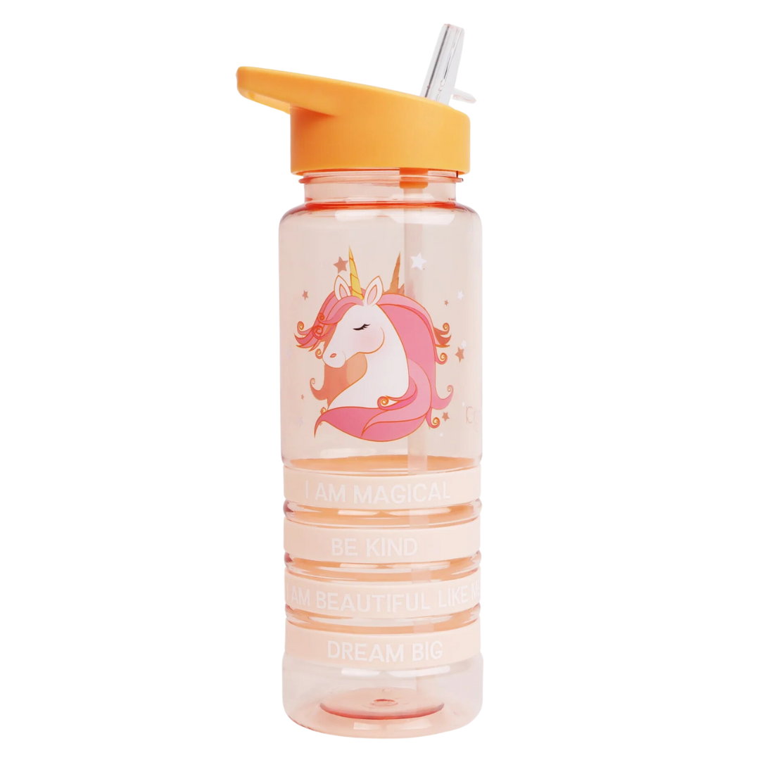 Myga Kids Wrist Band Bottle Orange w Unicorn