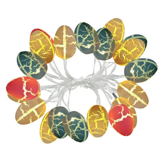 10 Cackled Egg Easter String Lights