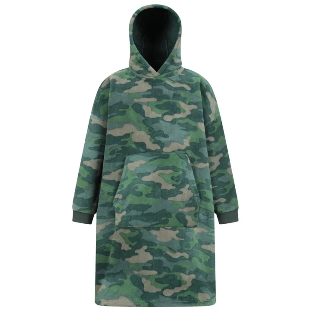 Dreamscene Camo Hoodie Blanket - Khaki