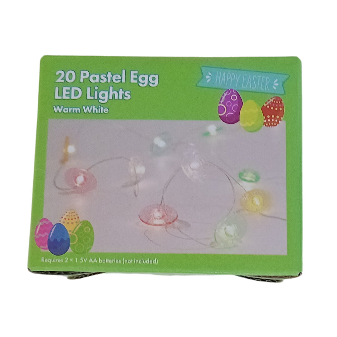 20 Pastel Egg LED Lights