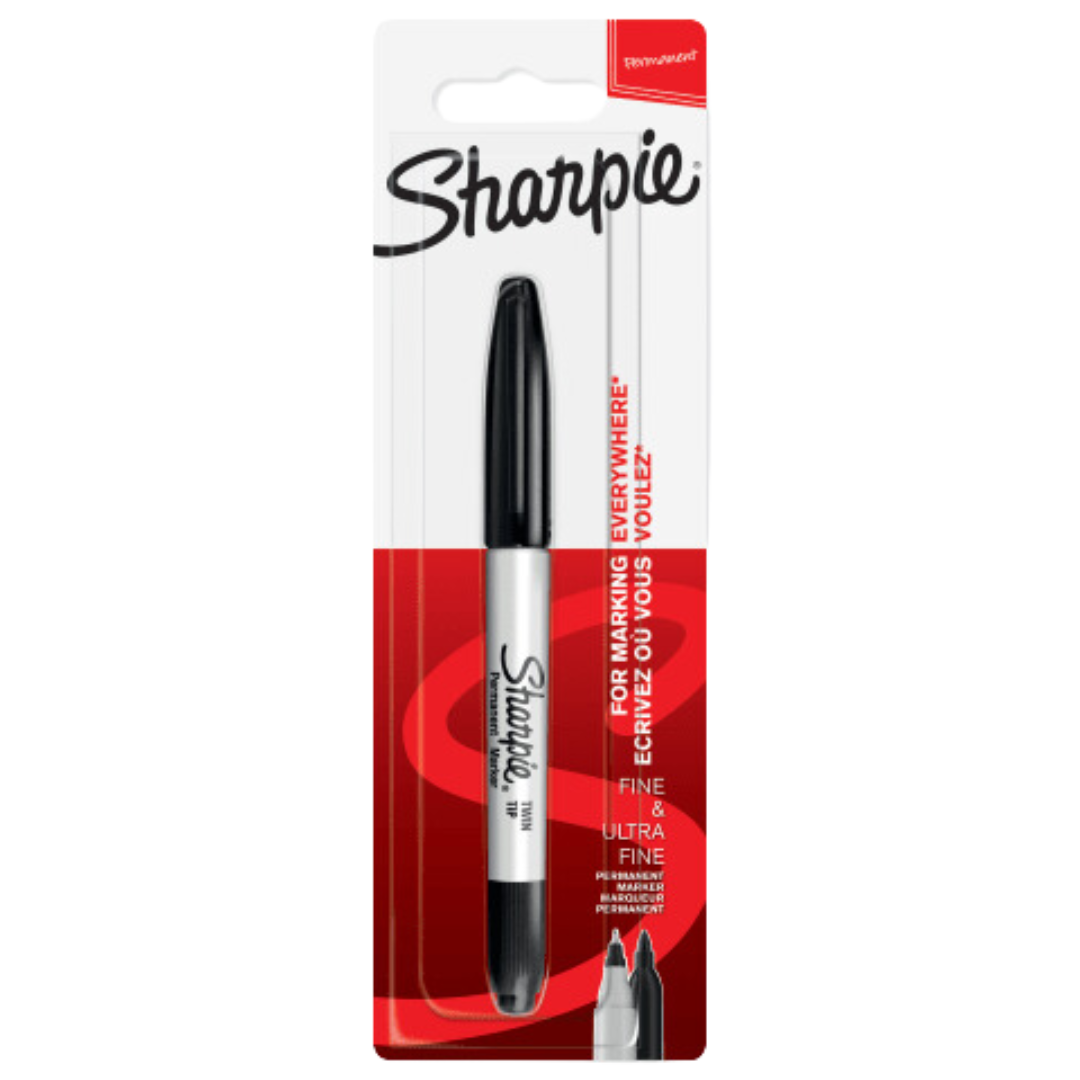 Sharpie 1 Black Twin Tip Permanent Marker