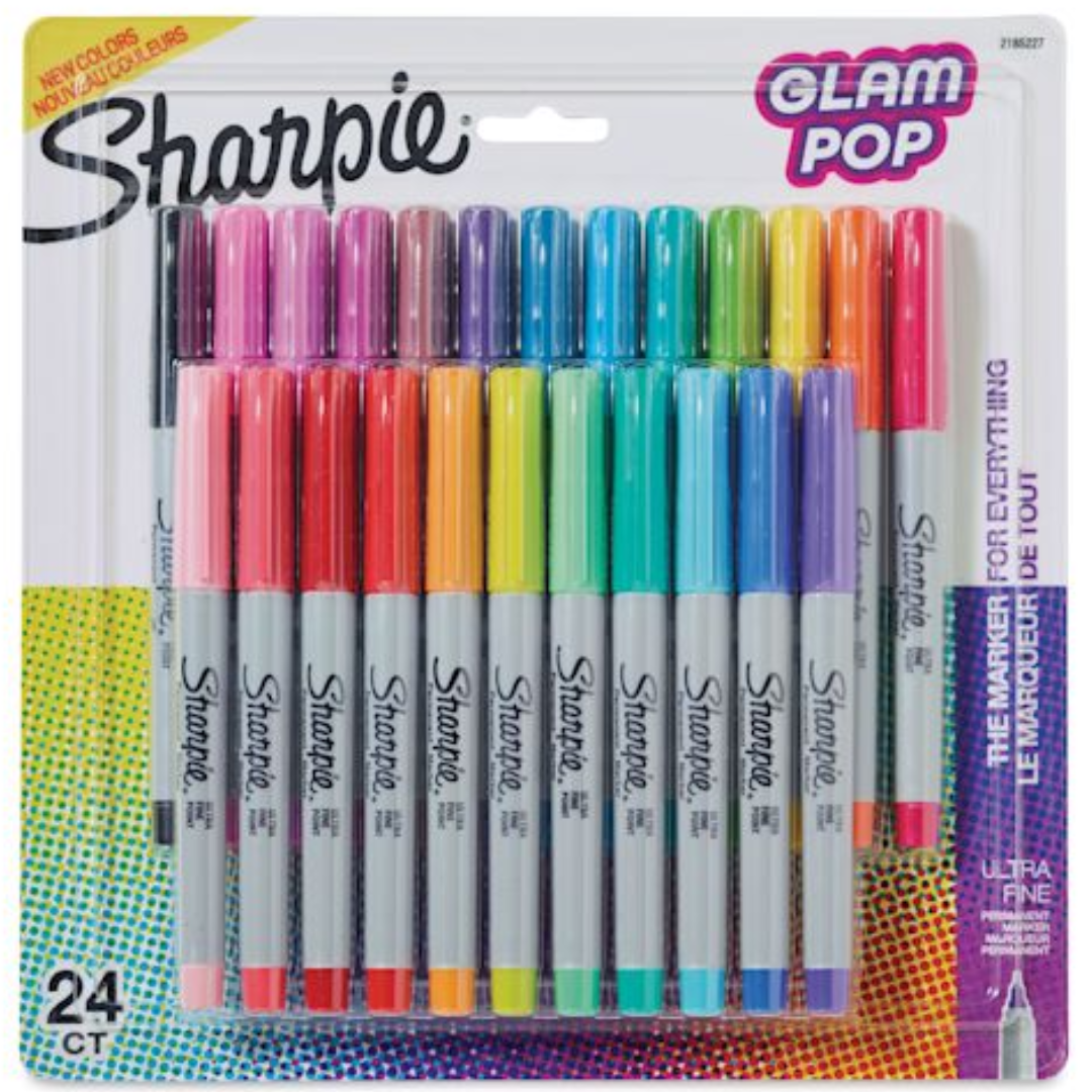 Sharpie Glam Pop 24 Permanent Markers