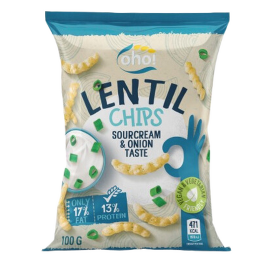 Oho! Lentil Chips Sourcream & Onion