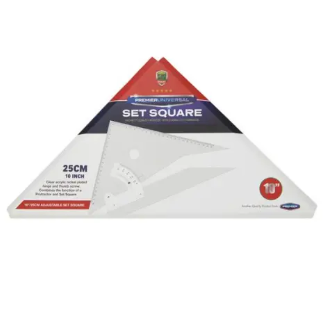 Premier Universal Adjustable Set Square - 10"/25cm