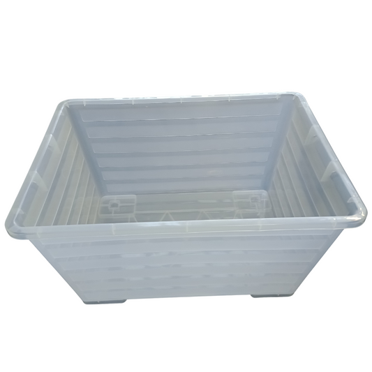 Clear Storage Box with Handles 150L