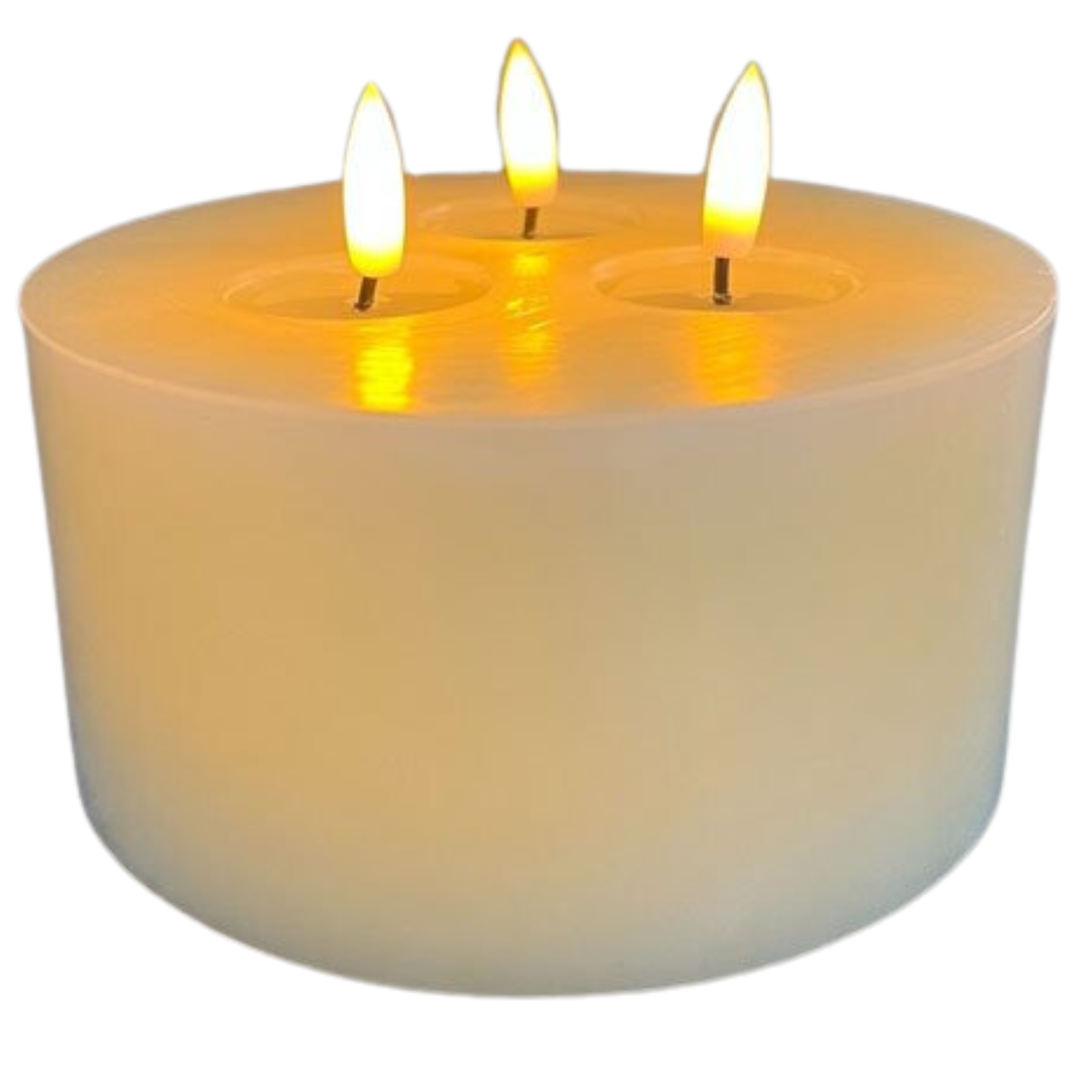 3-LED Flameless Wax Candle