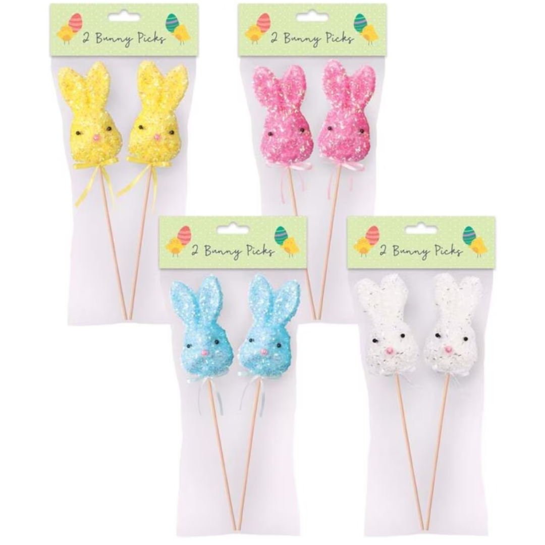 2 Bunny Picks Assorted Colours