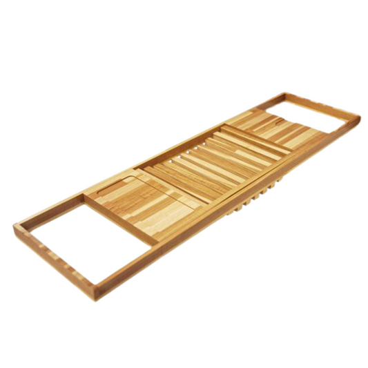 Bamboo Bath Rack with Adjustable Design