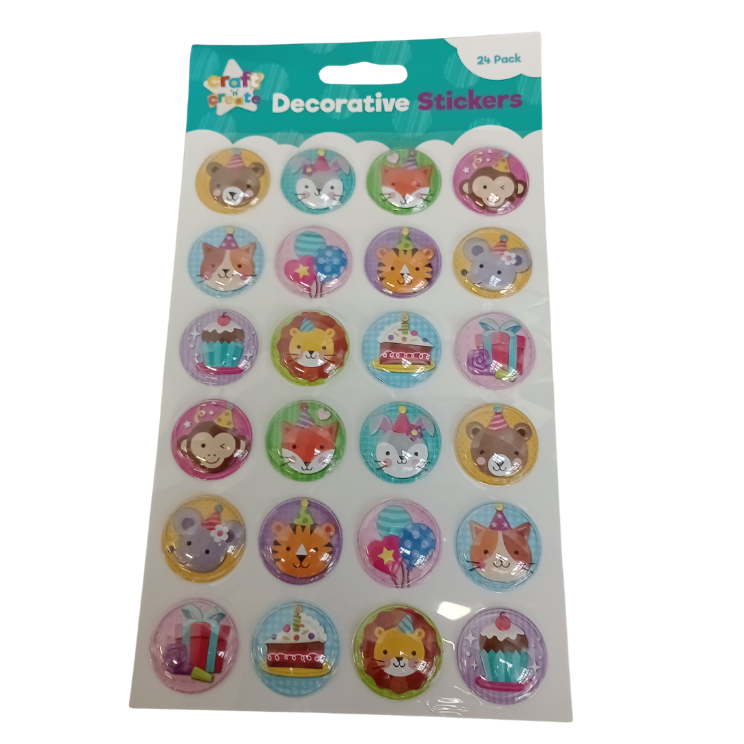 24 Pack Decoration Stickers