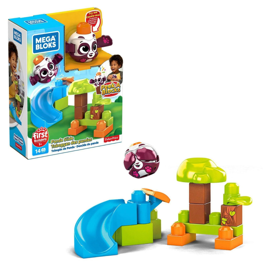 Mega Bloks Peek A Blocks Panda Slide