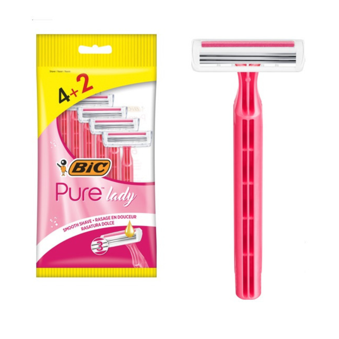 BIC Lady Pure Razors - 6 Pack