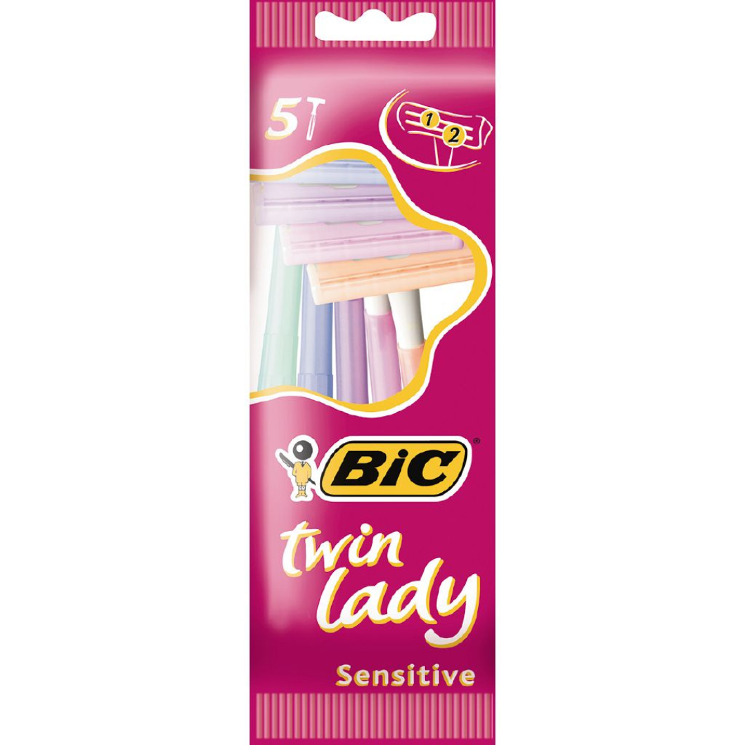 BIC Twin Lady Sensitive Razors - 5 Pack