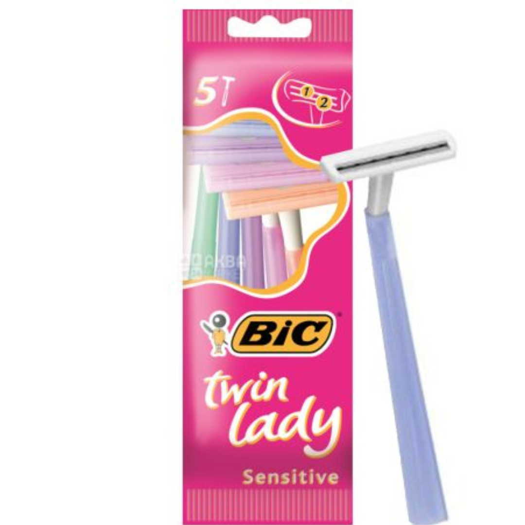 BIC Twin Lady Sensitive Razors - 5 Pack