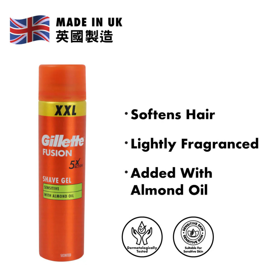 Gillette Fusion Sensitive Shaving Gel 240ml