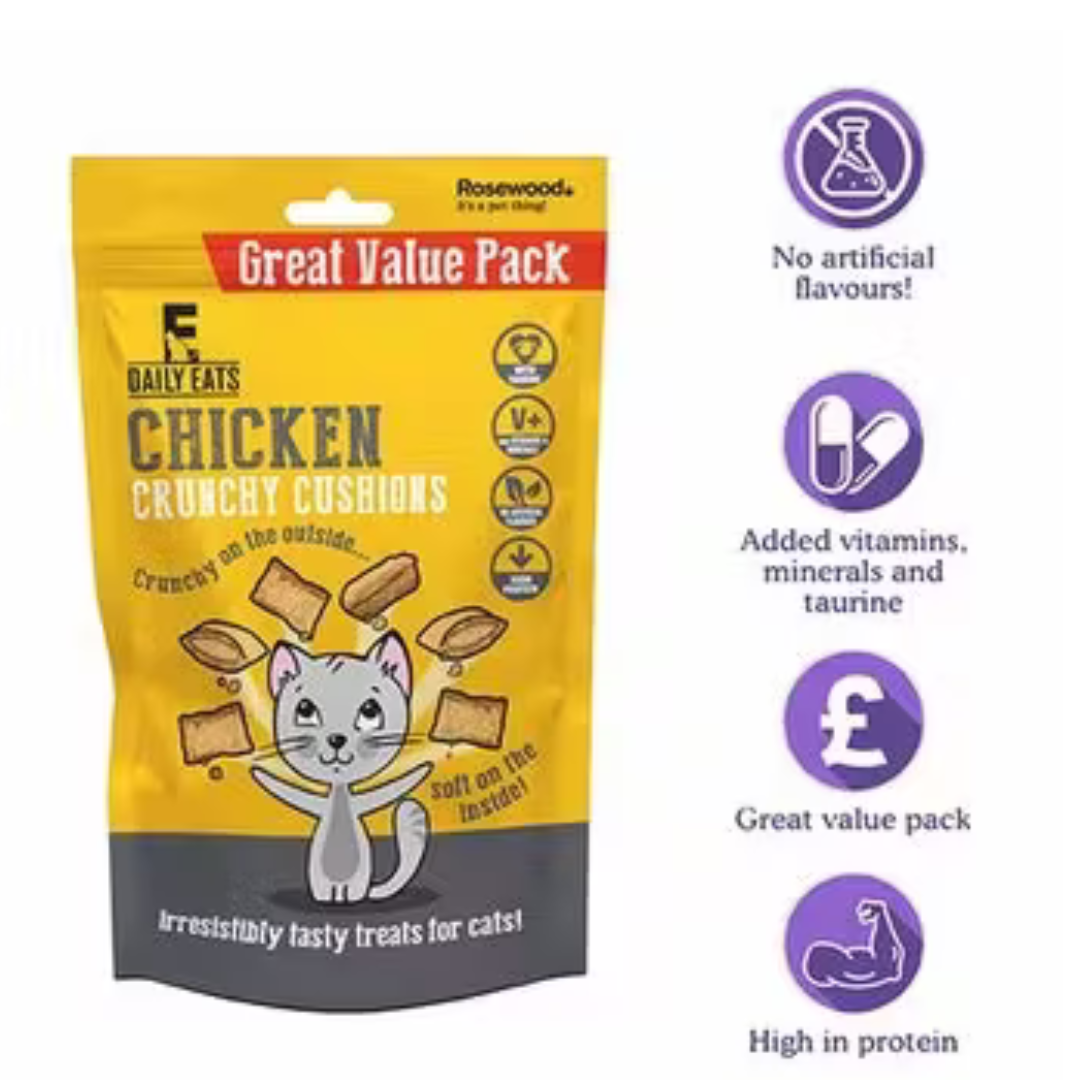 Crunchy Chicken Cat Cushions 200g