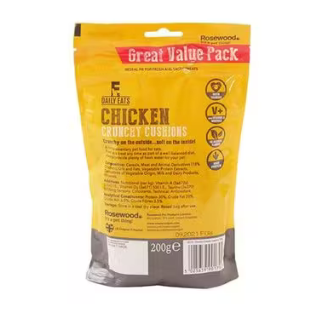 Crunchy Chicken Cat Cushions 200g