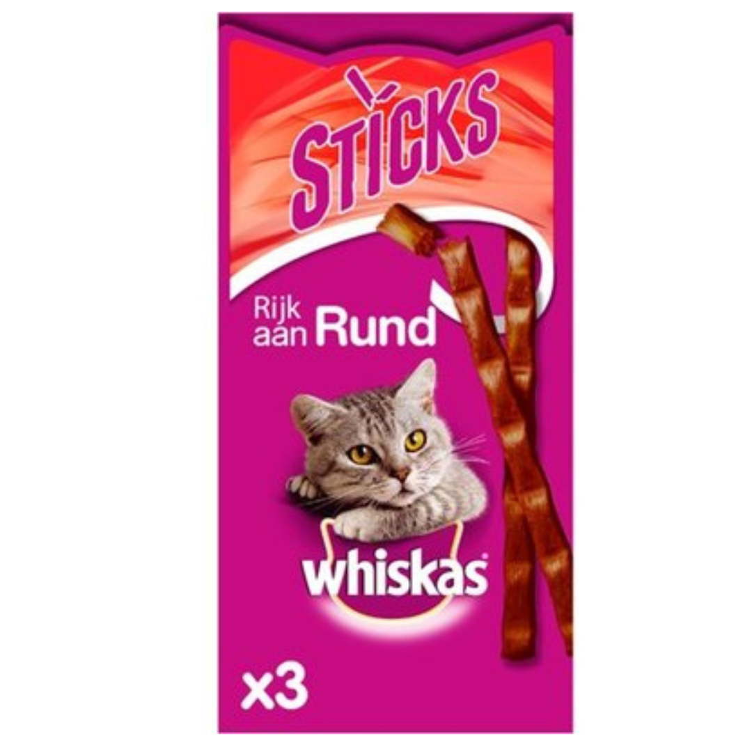 Whiskas Sticks Beef 3x6g