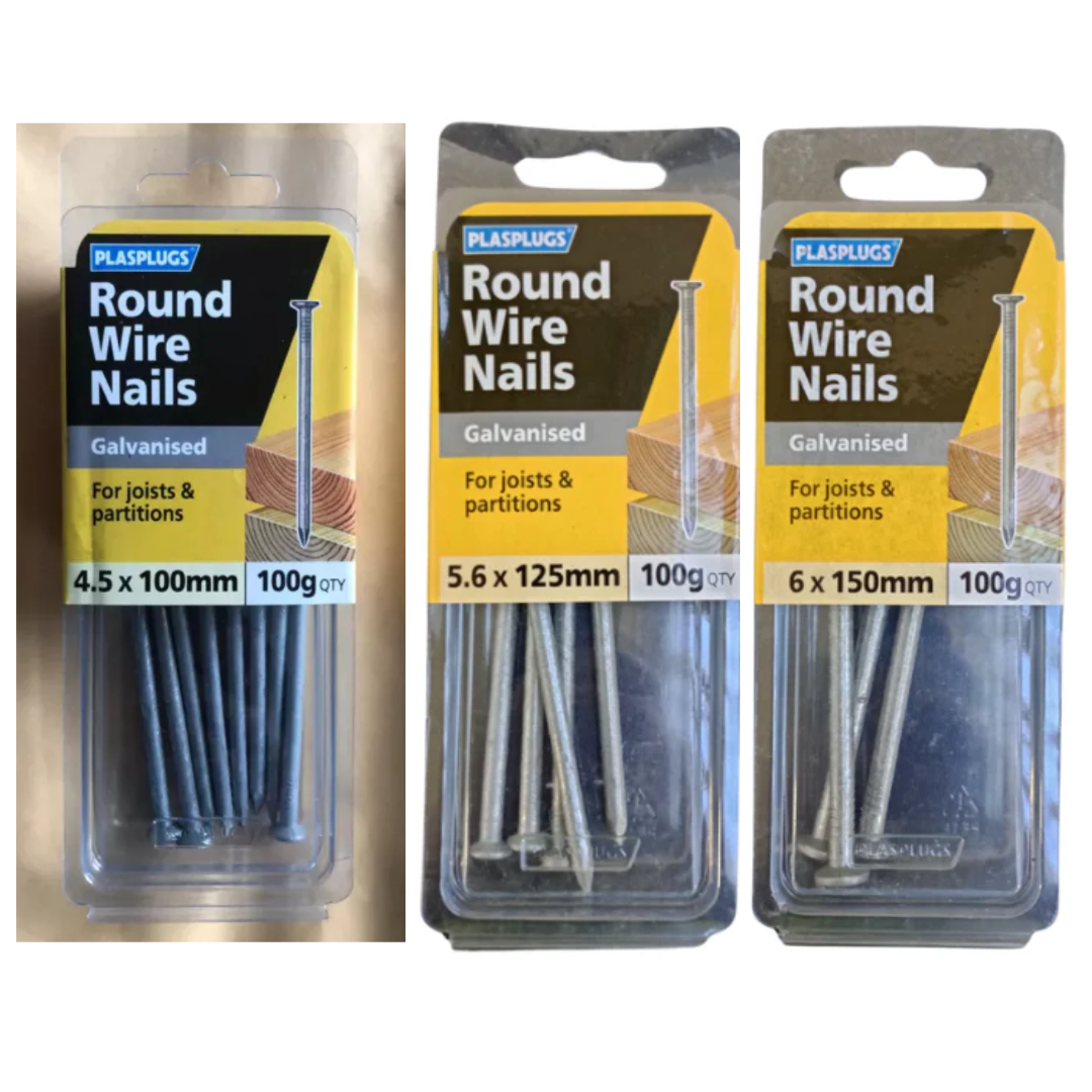 Round Wire Galvanised Nails