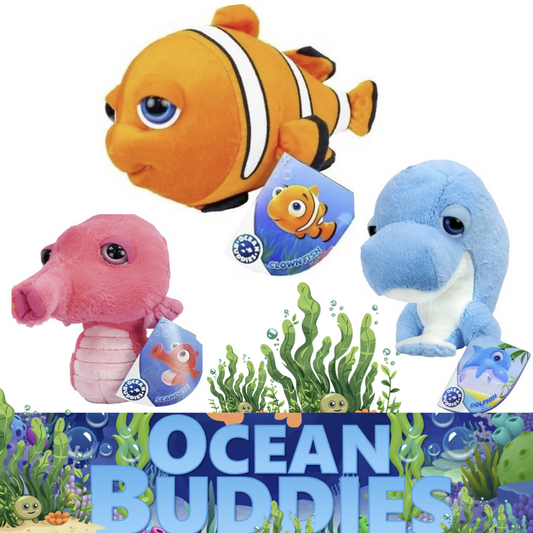 Ocean Buddies Big Headz Plushes