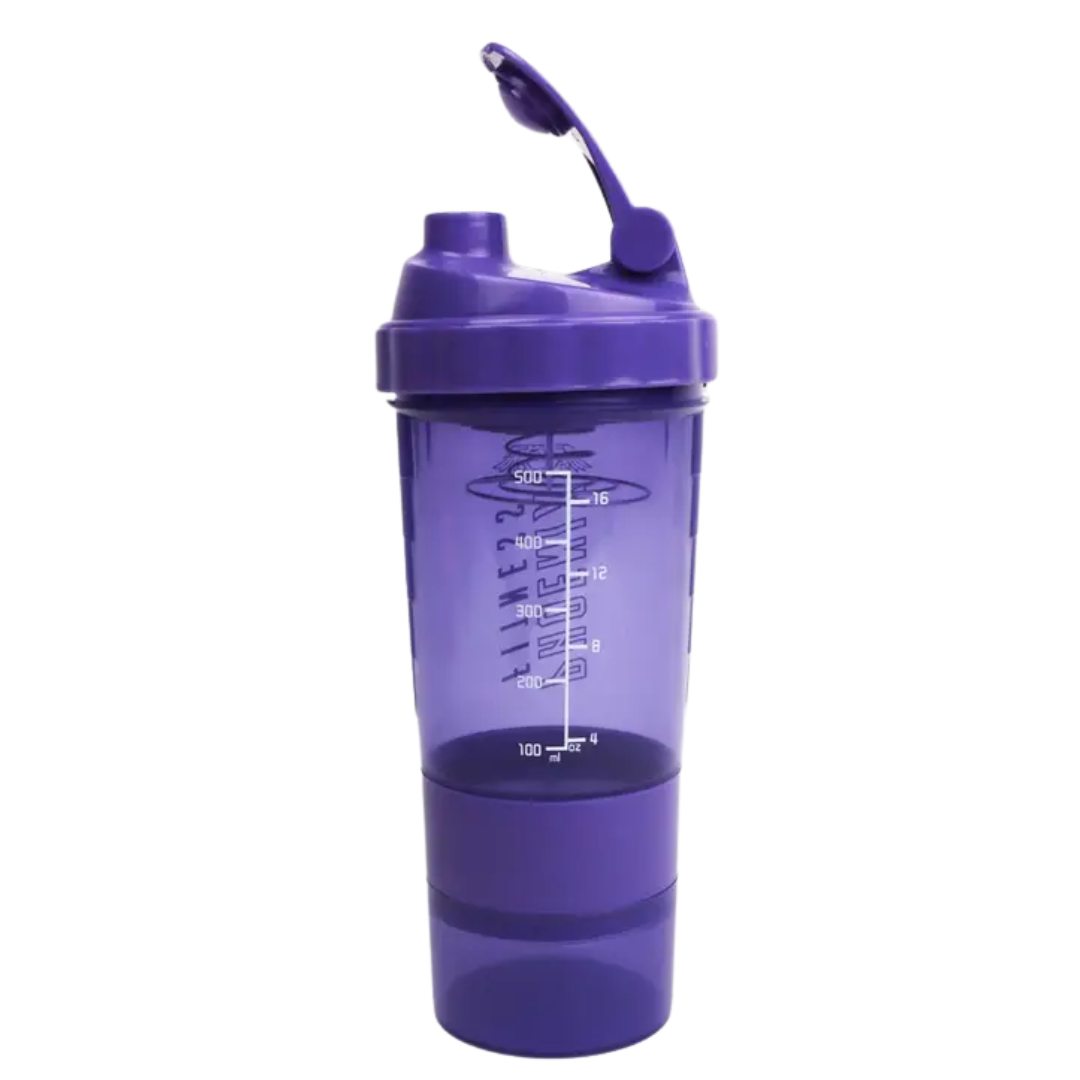 Phoenix Compartment Shaker Bottle Purple 500ml