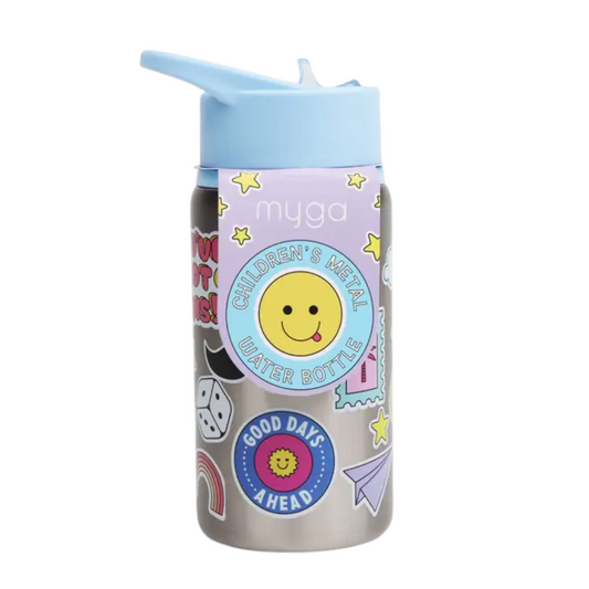 Myga Metal Kids Water Bottle Baby Blue 500ml