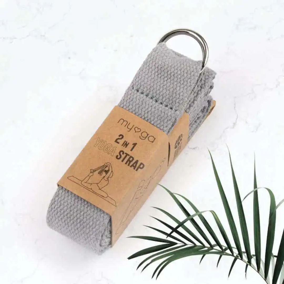 Grey Yoga Strap