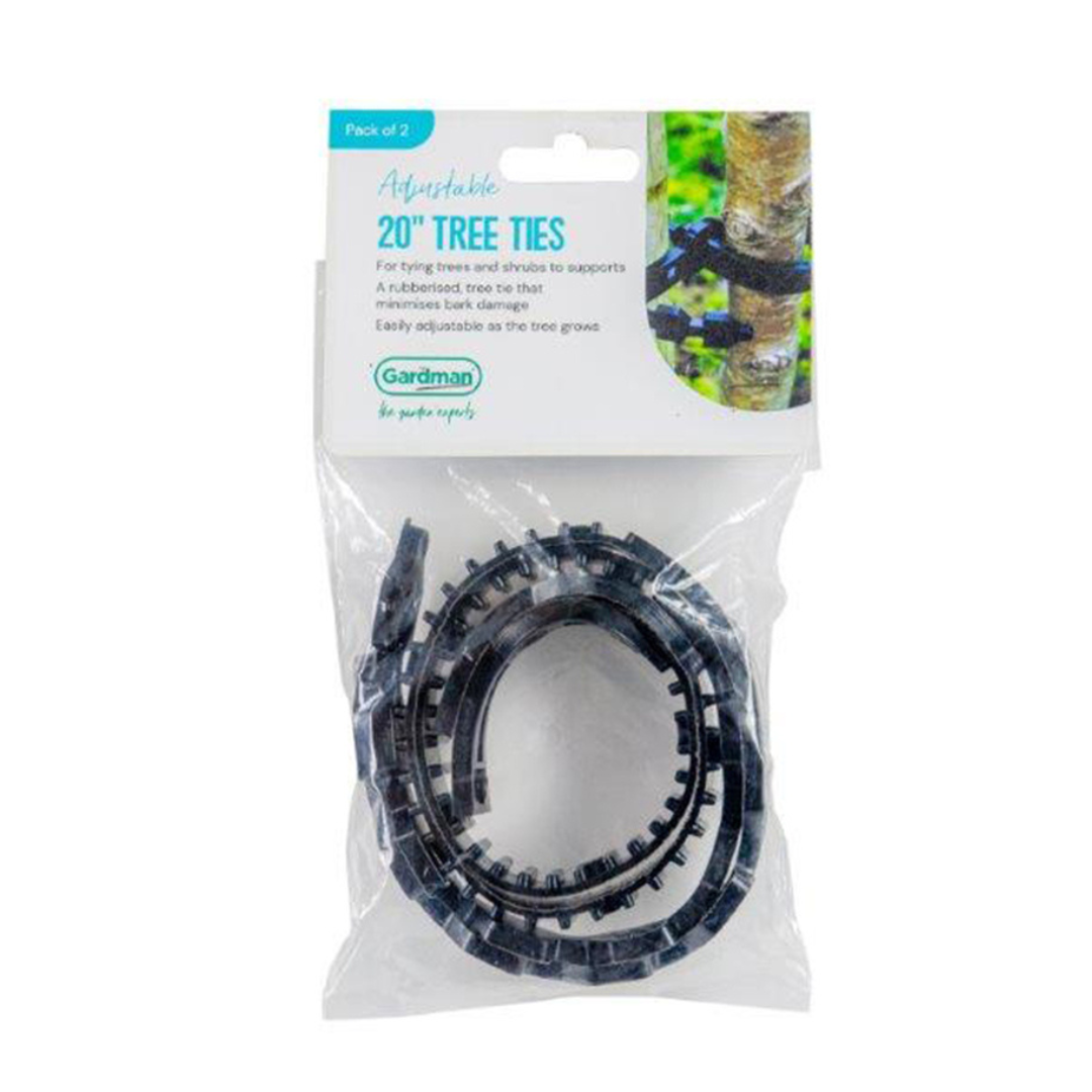 "12" Rubberized Tree Ties - Set of 2