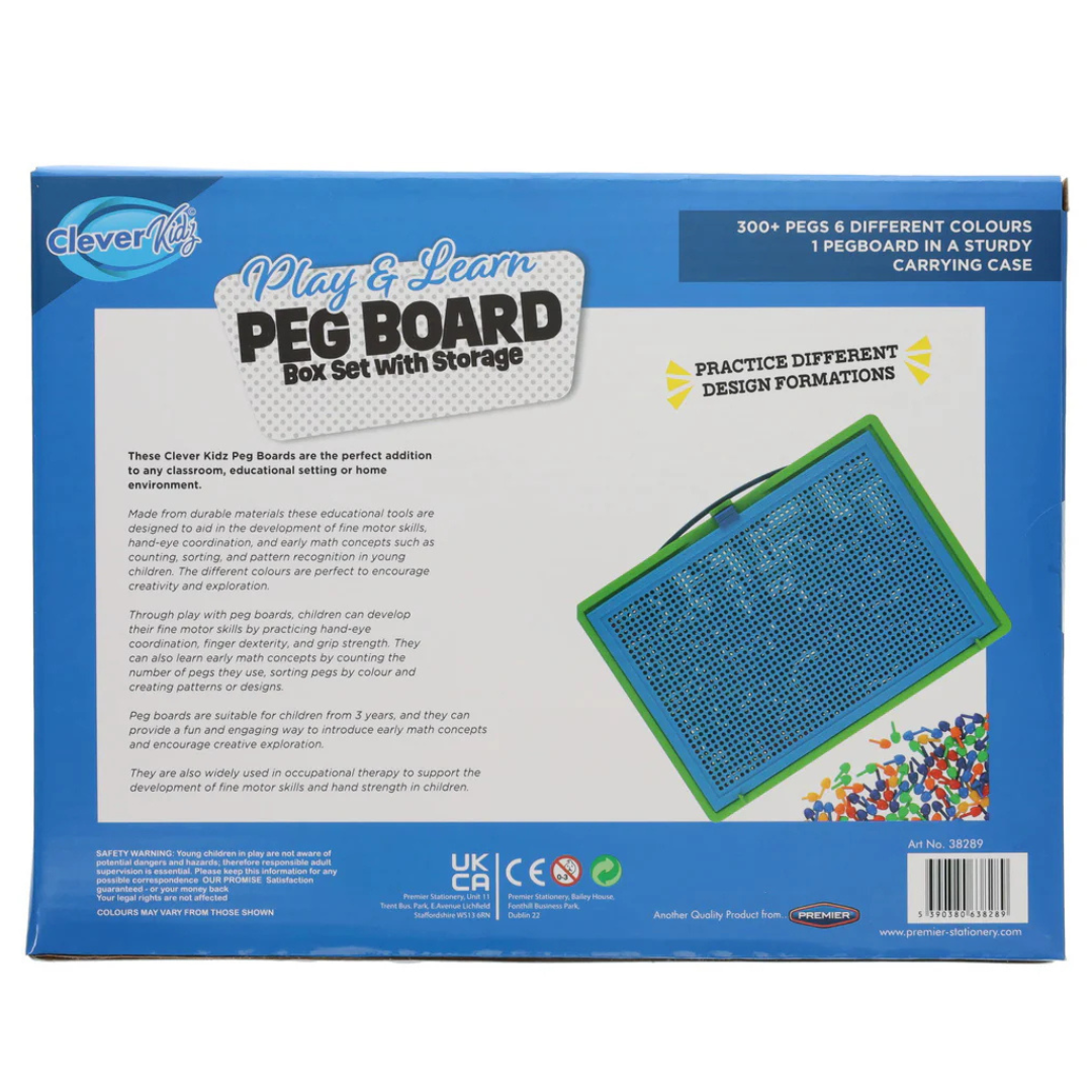 Clever Kidz Peg Board Box Set