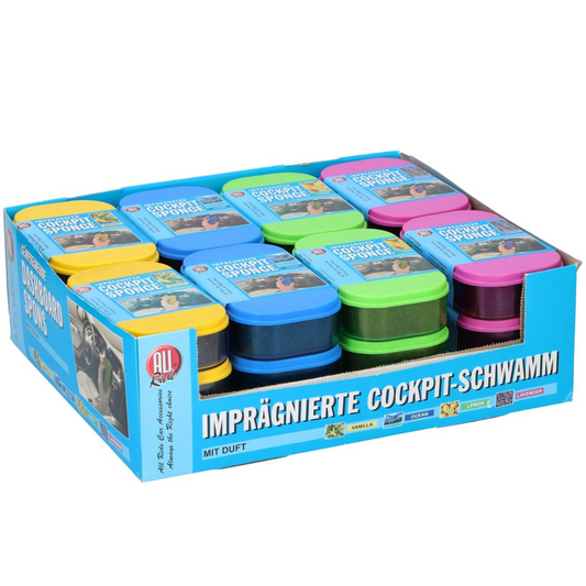 Cockpit Shine Sponge 4 Assorted Scents