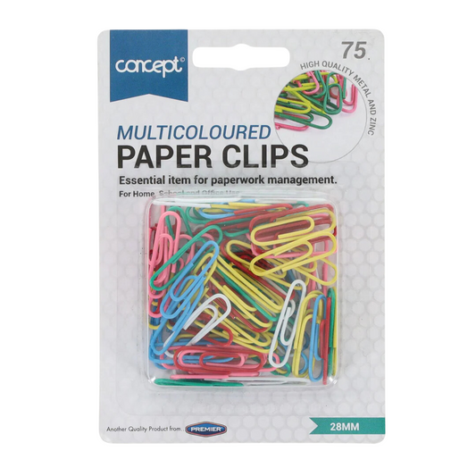 Concept 75 Multicoloured Paper Clips